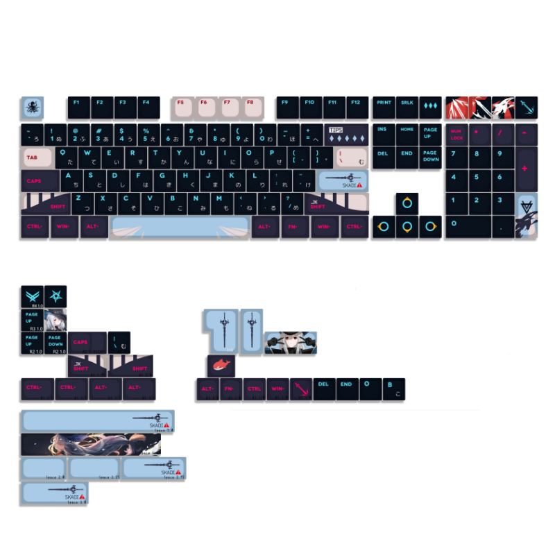 Gaming Keyboard Ergonomics - DIY Custom PBT Keycap, Together's Ark