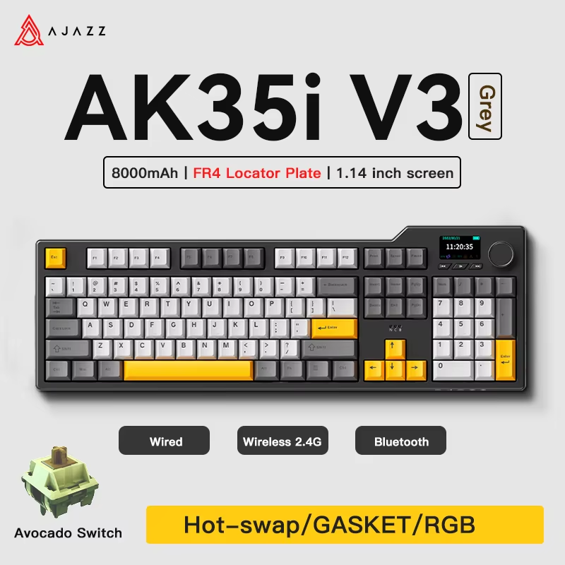 Gaming Keyboard Thocky - Teclado Gamer Ajazz AK35I V3 MAX