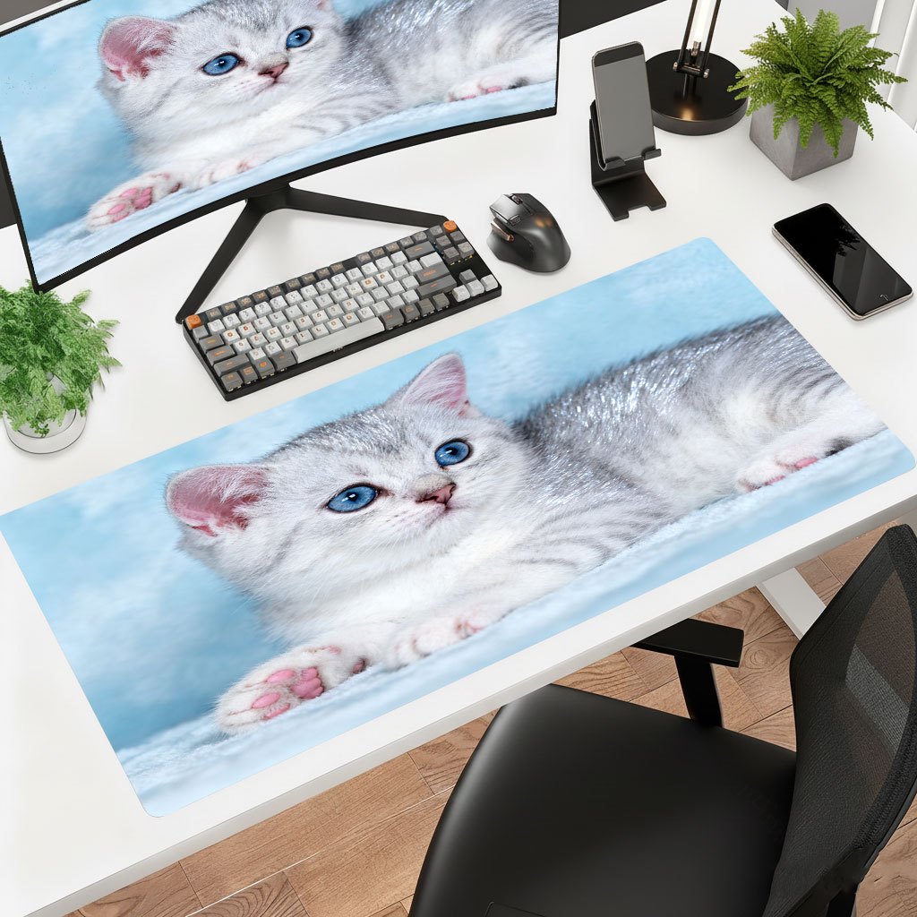 Gaming Keyboard Brand - Tapete de Mesa de Ferro Forjado