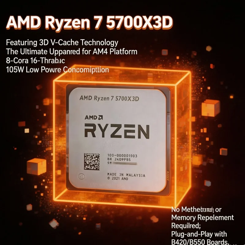 Amd Cpu Ryzen 7 - Novo AMD Ryzen 7 5700X3D R7