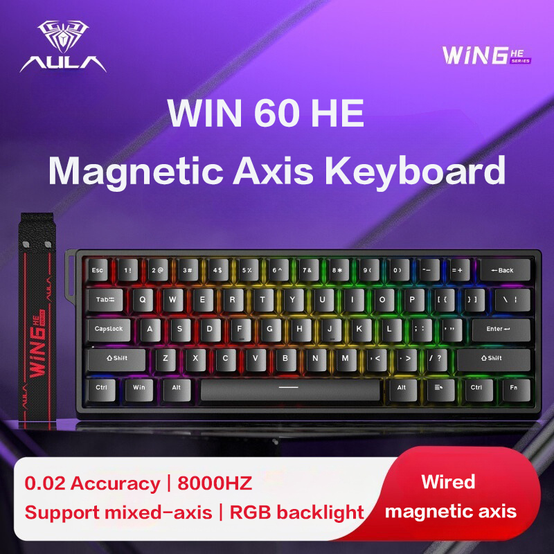 Gaming Keyboard Thocky - AULA WiN 60 Teclado de eixo