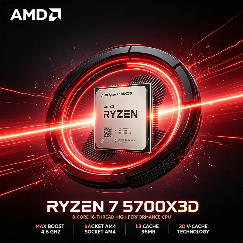 Amd Cpu Ryzen 7 - CPU AMD Ryzen 7 5700X3D para