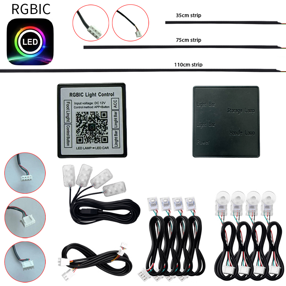 Rgb Underglow Strip - Acessórios de luz ambiente sinfonia rgbic,
