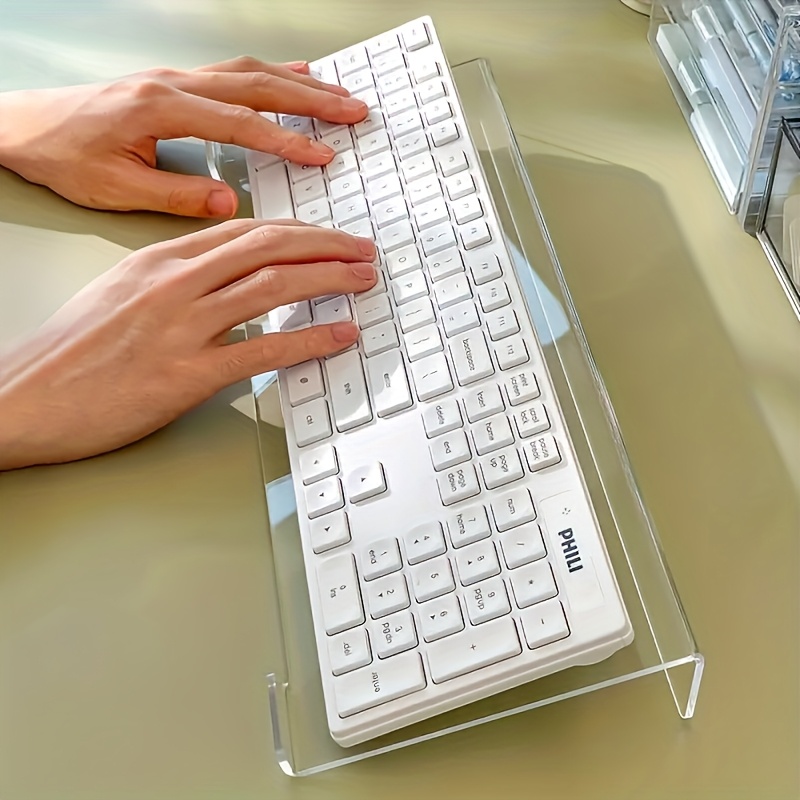 Gaming Keyboard Ergo - Suporte de teclado acrílico, organizador de