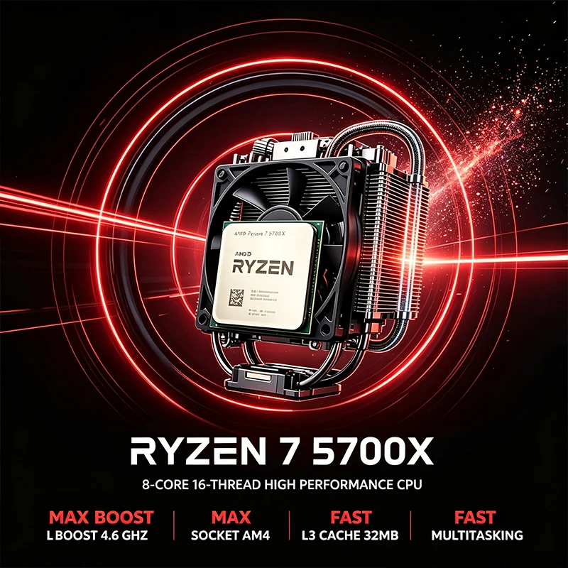 Amd Cpu Ryzen 7 - Processador AMD Ryzen 7 5700X 8