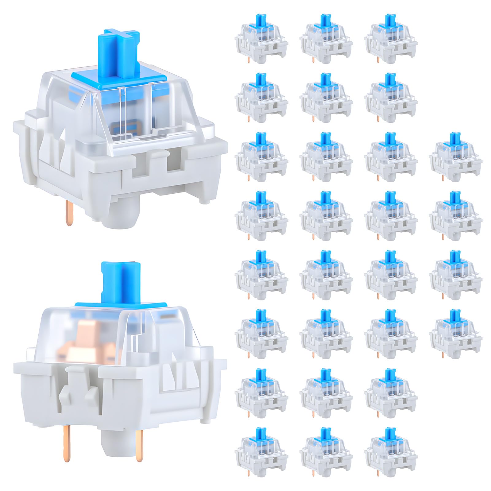 Gaming Keyboard Ergo - 30 PCS Interruptores de Teclado Mecânico