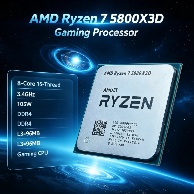 Amd Cpu Ryzen 7 - Processador AMD R7 5800X3D 96 MB