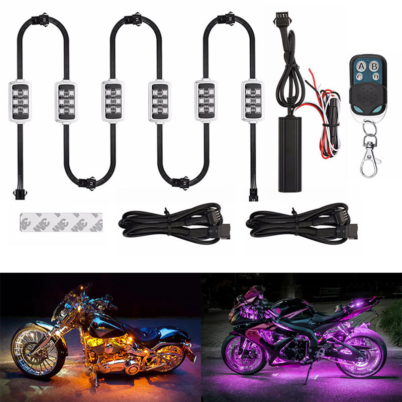 Rgb Underglow Strip - Niscarda-luzes de freio inteligentes para carro