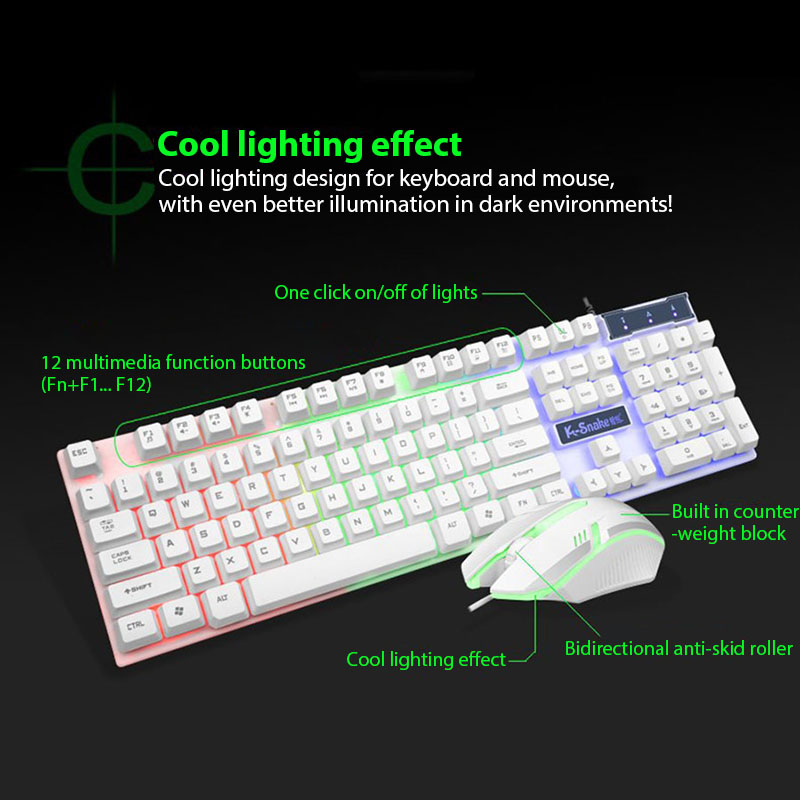 Conjunto de teclado e mouse KM - Gaming Keyboard And Mouse Mobile avaliação e preço