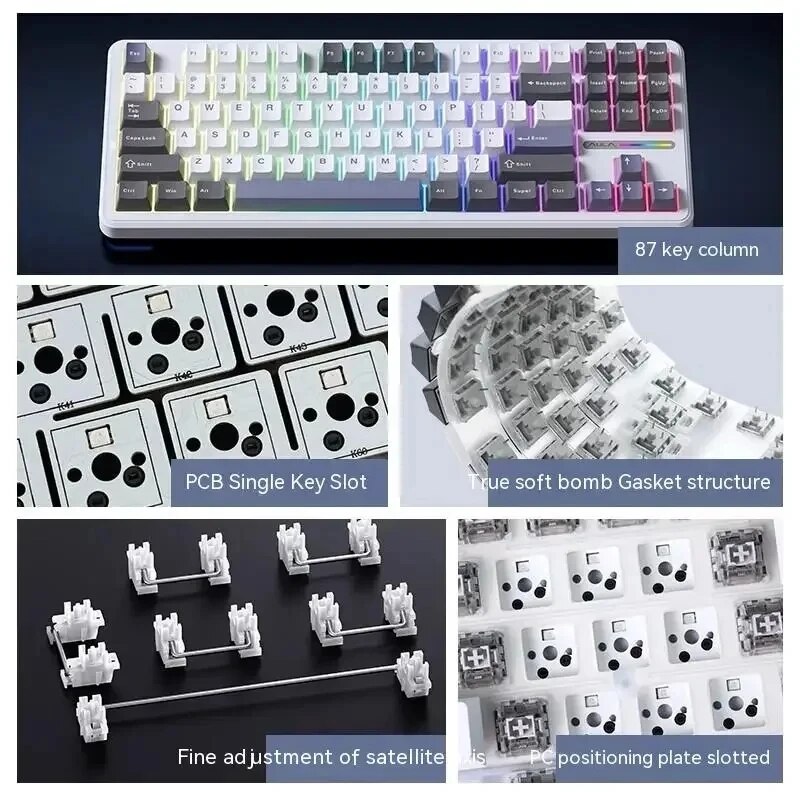 AULA F87 Pro Teclado Mecânico  - Gaming Keyboard Thocky avaliação e preço