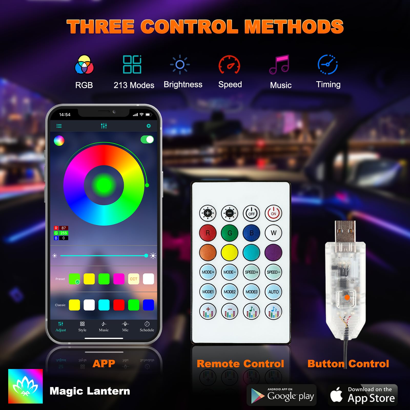 Acrílico LED Interior Strip Li - Rgb Underglow Strip avaliação e preço