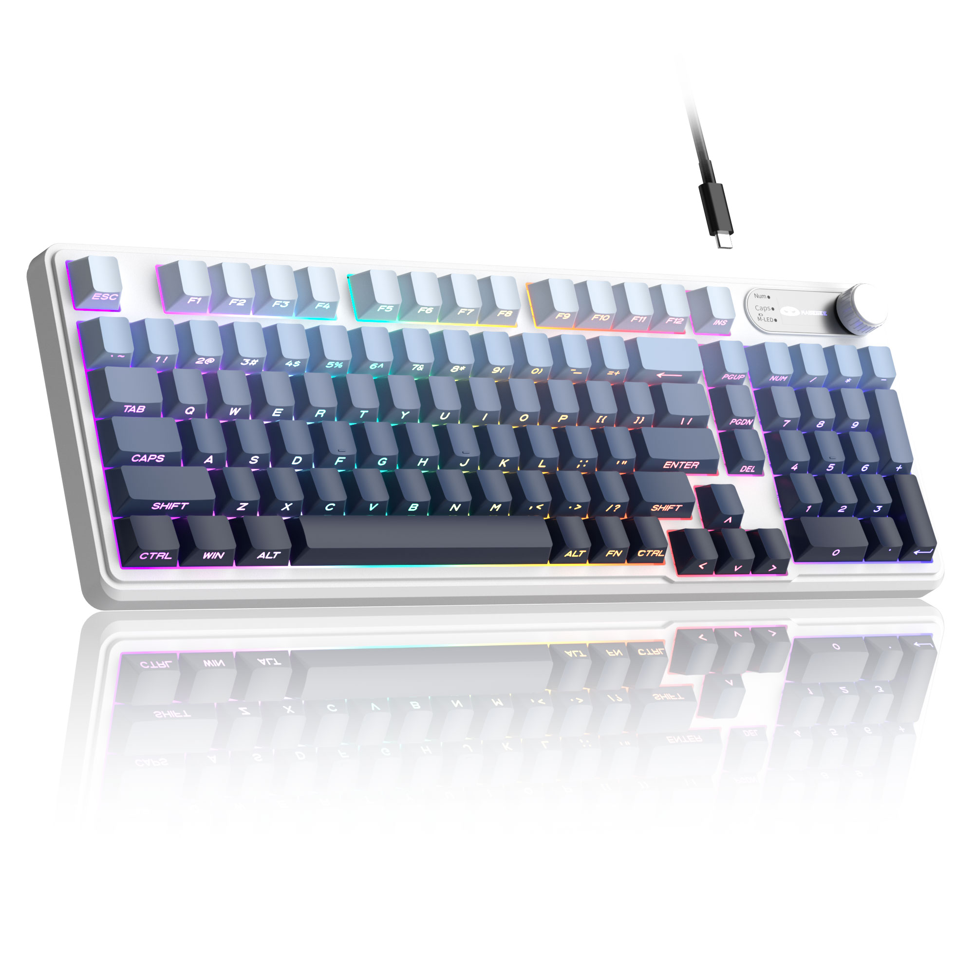 Teclado de membrana com fio Ma - Gaming Keyboard Thocky avaliação e preço