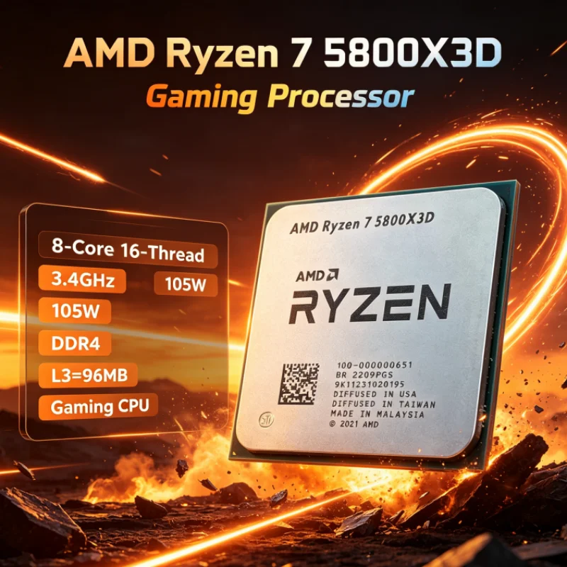 Processador AMD R7 5800X3D 96  - Amd Cpu Ryzen 7 avaliação e preço