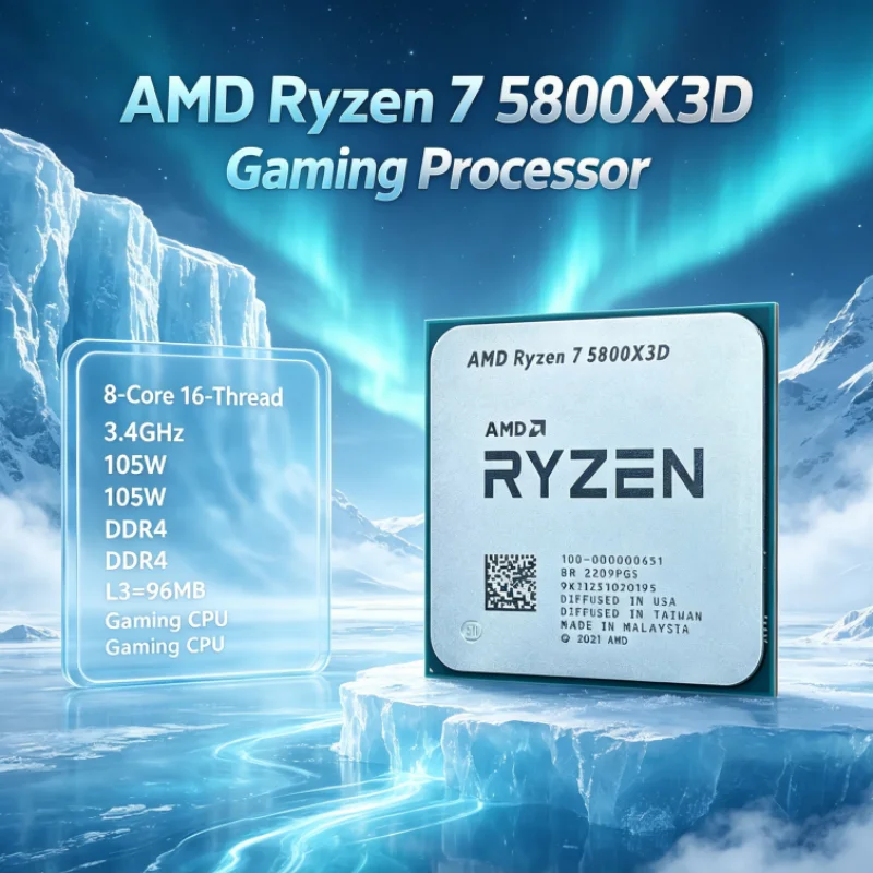 Processador AMD R7 5800X3D 96  - Amd Cpu Ryzen 7 avaliação e preço