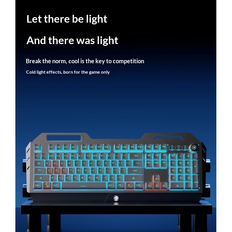 Combo de Teclado Mecânico Sem  - Gaming Keyboard Blue Switches avaliação e preço