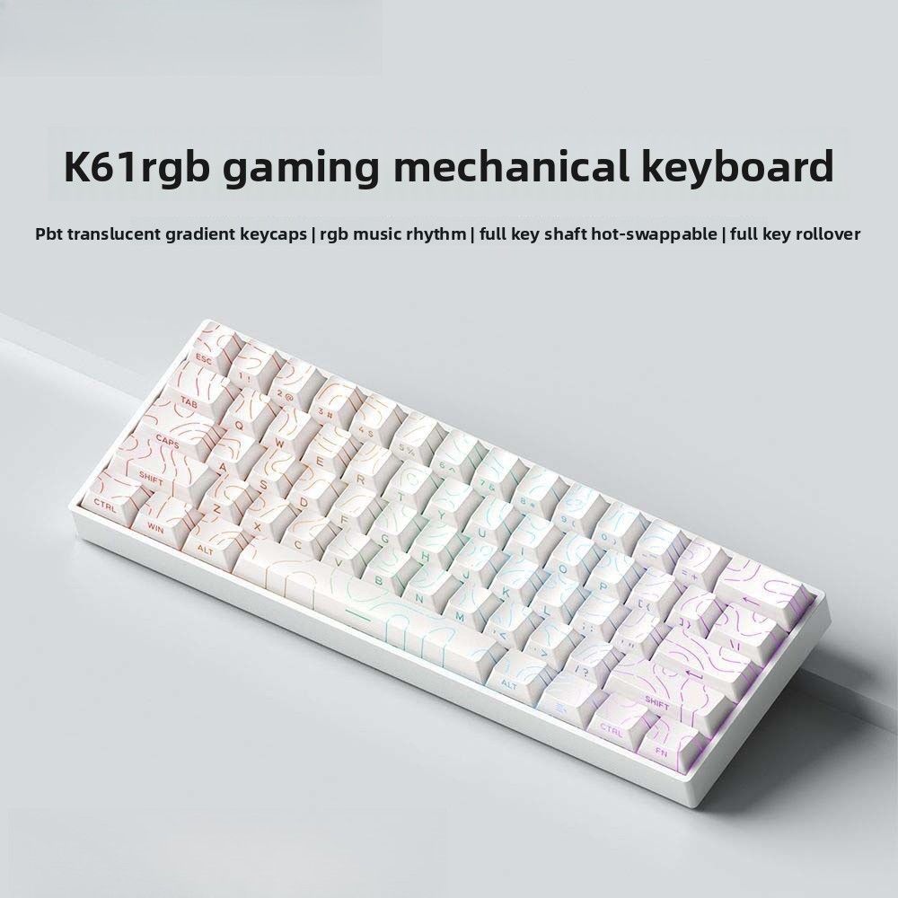 Teclado Mecânico Sem Fio 60% B - Gaming Keyboard Blue Switches avaliação e preço