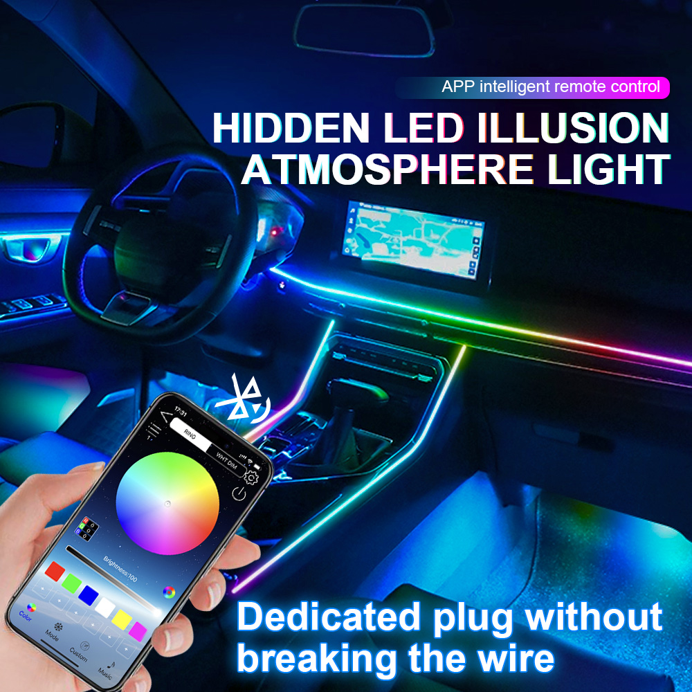 6/10/14/18 em 1 luz ambiente d - Rgb Underglow Strip avaliação e preço