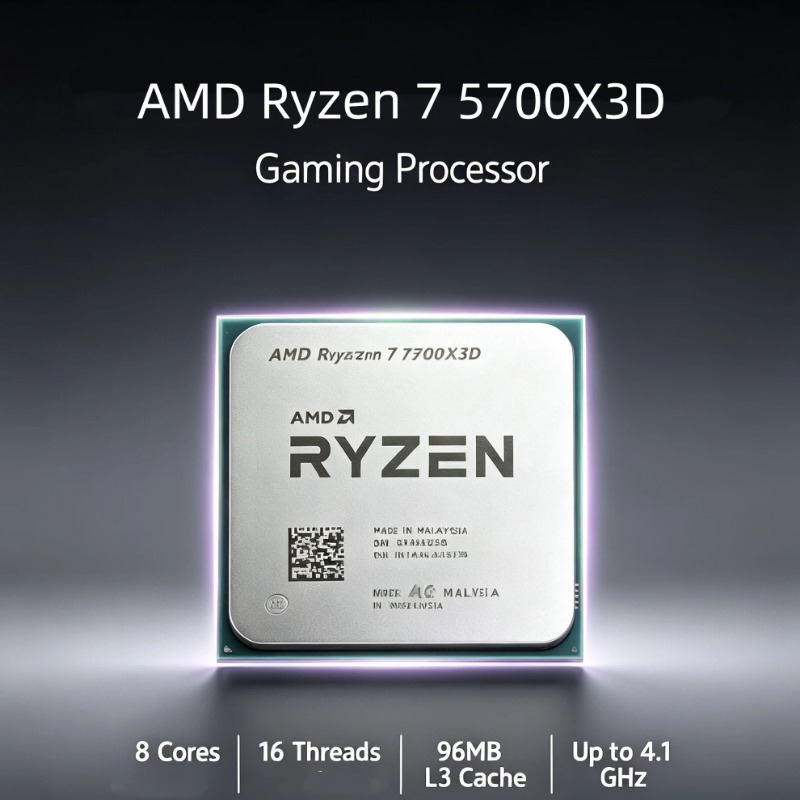 Novo AMD Ryzen 7 5700X3D R7 57 - Amd Cpu Ryzen 7 avaliação e preço