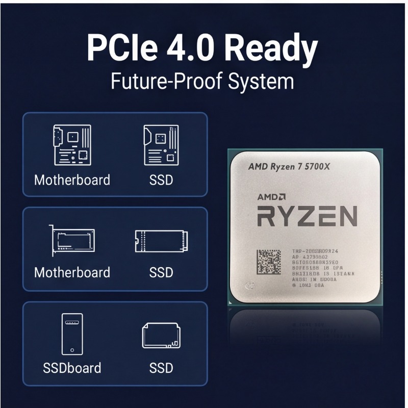 Processador AMD Ryzen 7 5700X  - Amd Cpu Ryzen 7 avaliação e preço