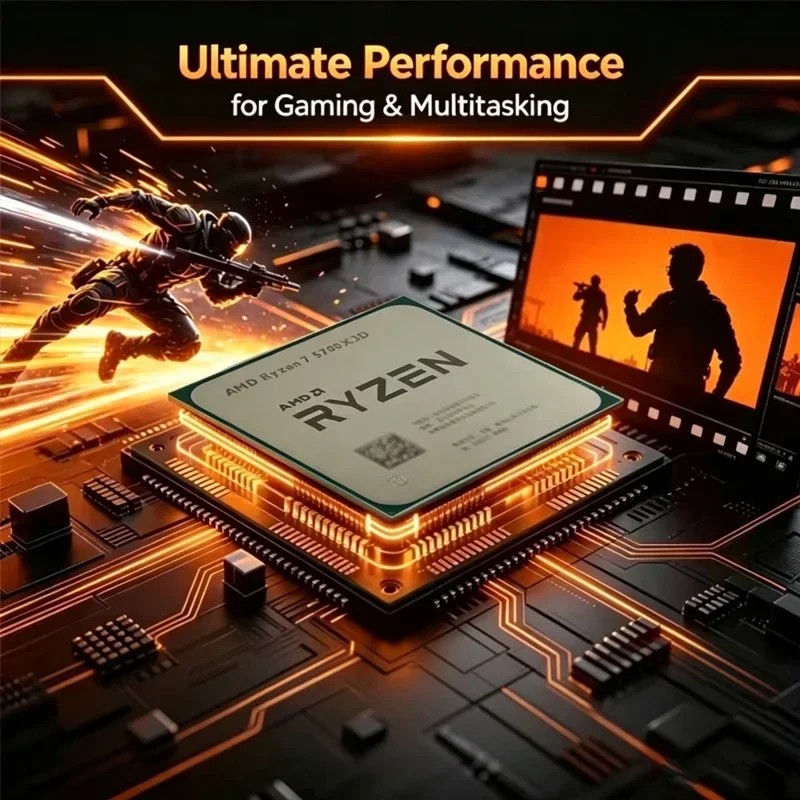 CPU AMD Ryzen 7 5700X3D para D - Amd Cpu Ryzen 7 avaliação e preço