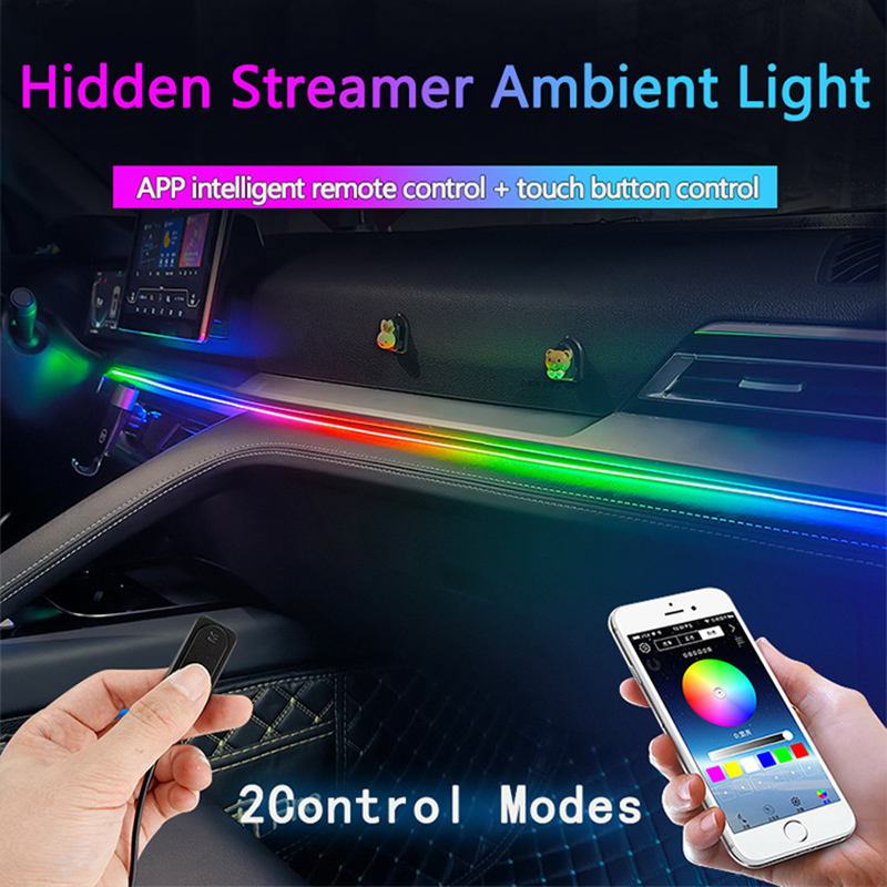 Luz ambiente do carro/64 cores - Rgb Underglow Strip avaliação e preço