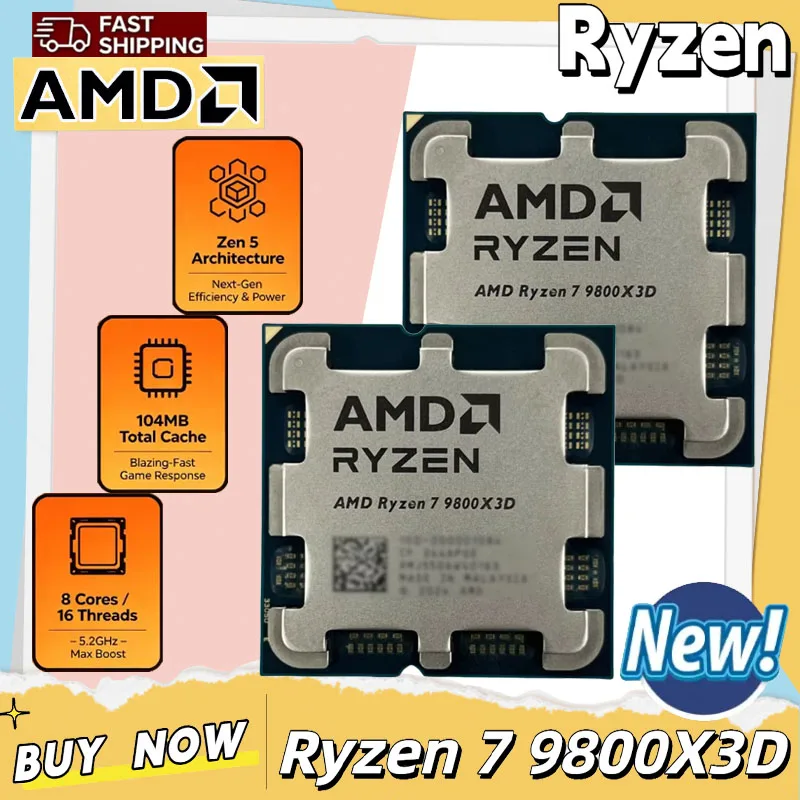 Processador AMD Ryzen 7 9800X3 - Amd Cpu Ryzen 7 avaliação e preço