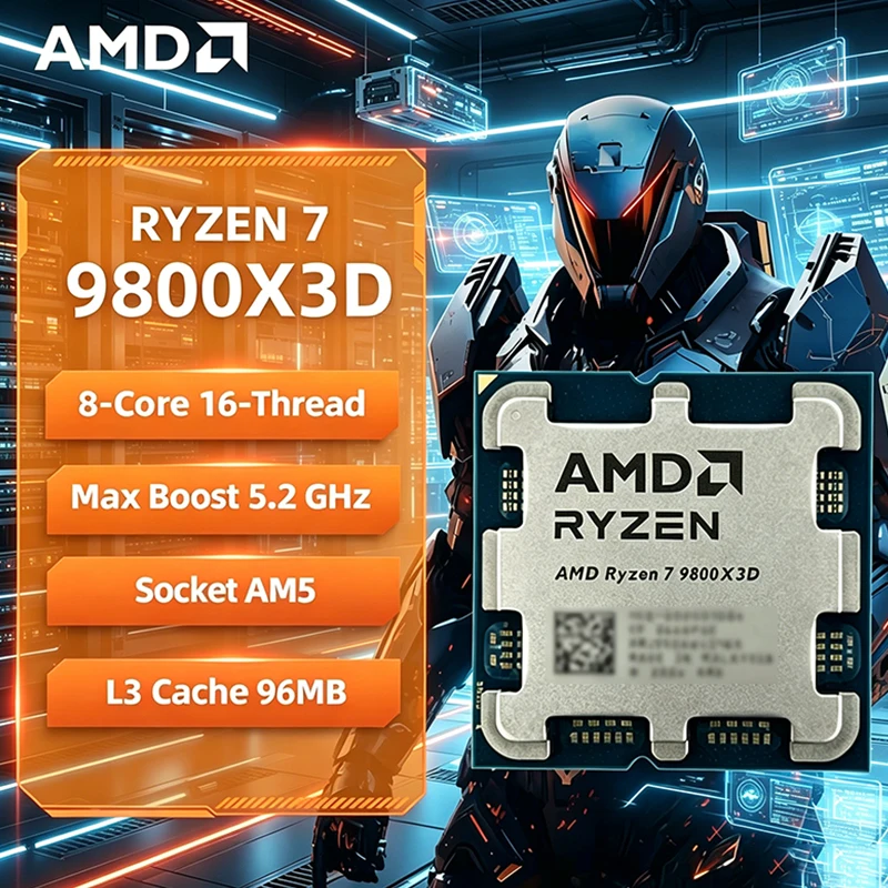 Processador AMD Ryzen 7 9800X3 - Amd Cpu Ryzen 7 avaliação e preço