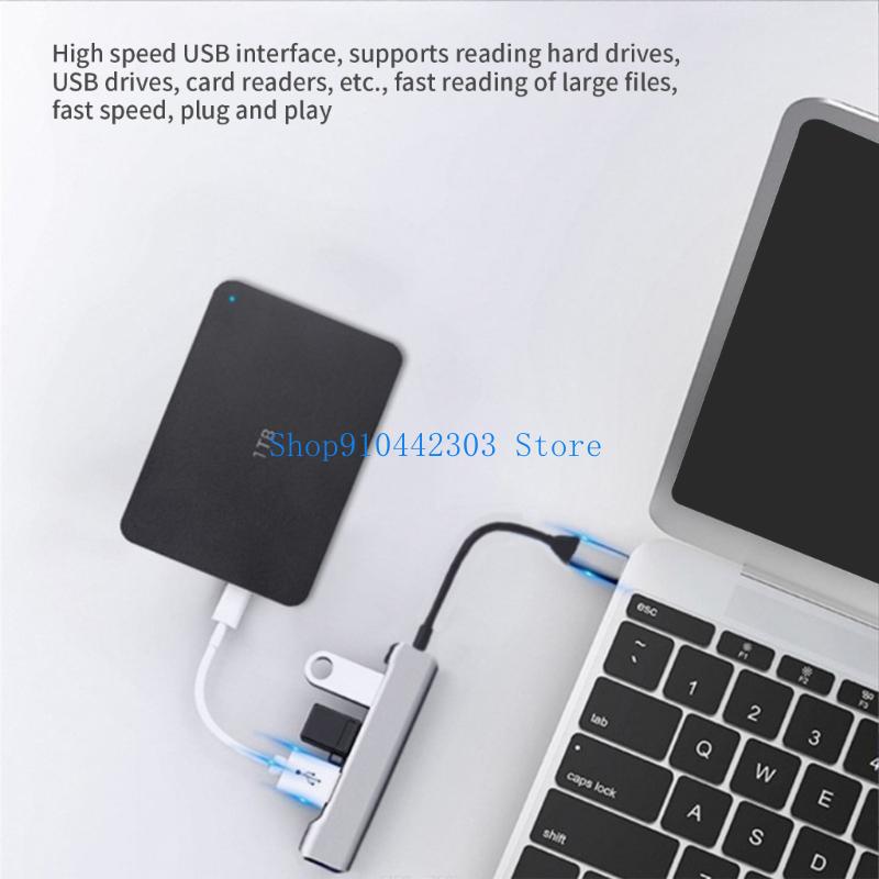 652F USB C/USB Hub 4 portas US - Gaming Keyboard Splitter avaliação e preço