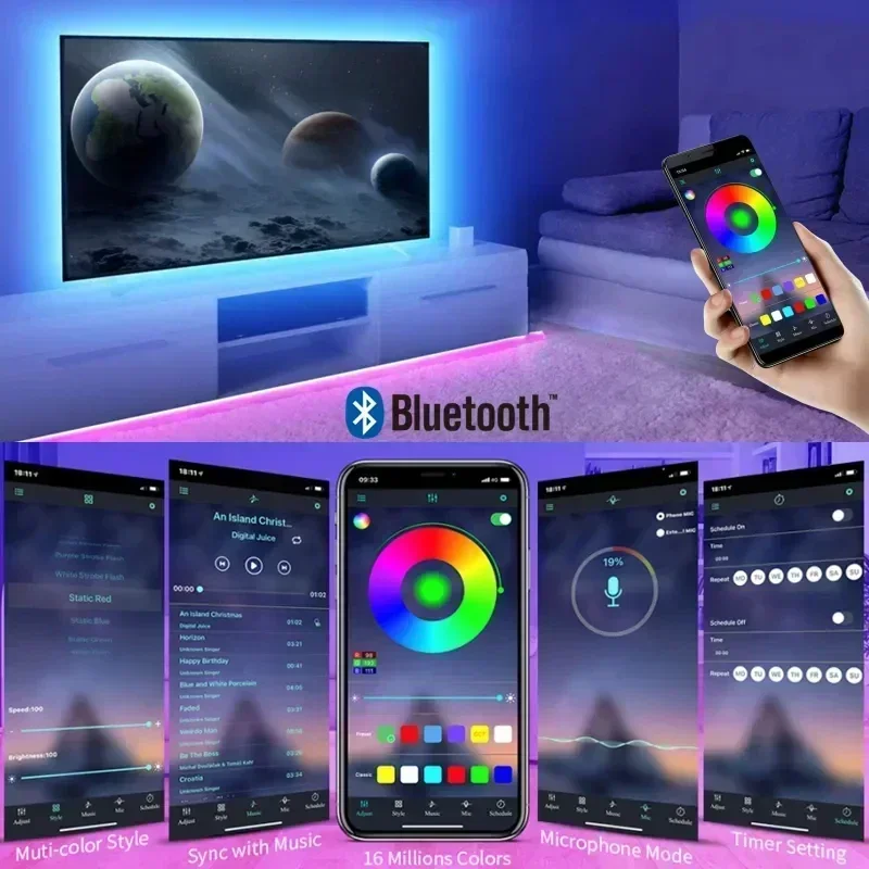 Faixa de luz led rgb inteligen - Rgb Underglow Strip avaliação e preço