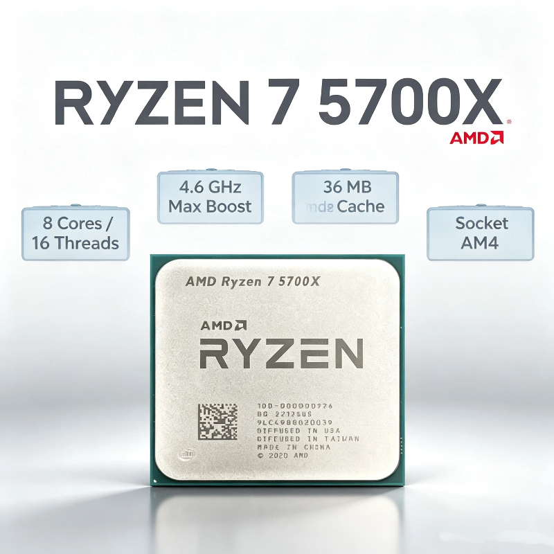 Processador AMD Ryzen 7 5700X  - Amd Cpu Ryzen 7 avaliação e preço