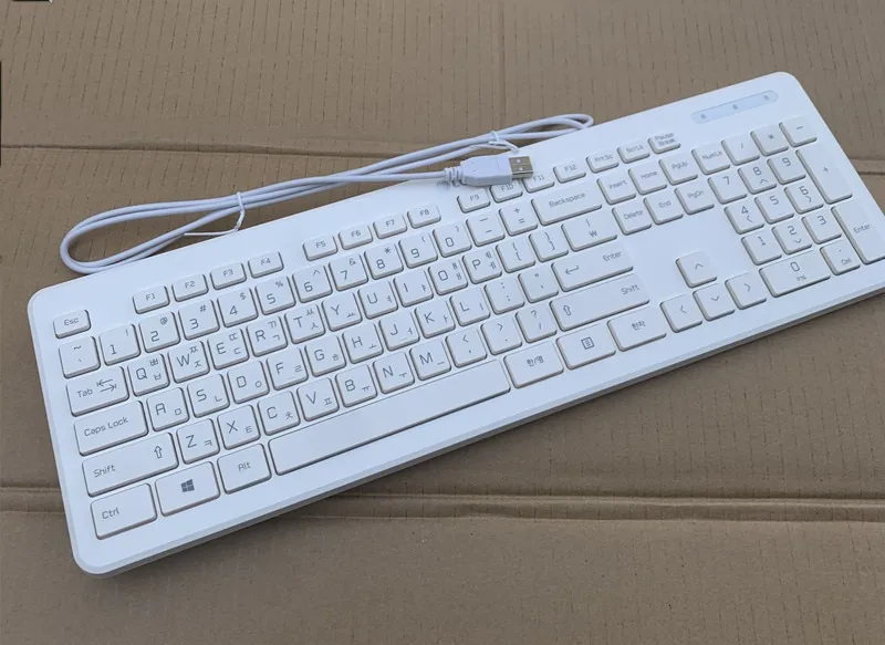 Teclado com fio USB com layout - Gaming Keyboard Blue Switches avaliação e preço