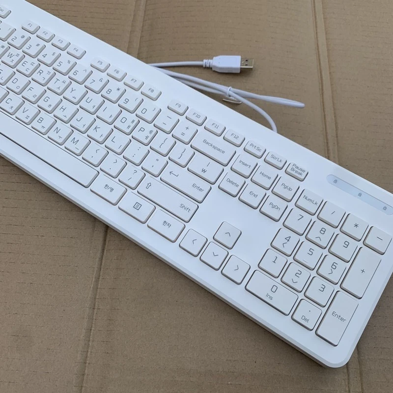 Teclado com fio USB com layout - Gaming Keyboard Blue Switches avaliação e preço