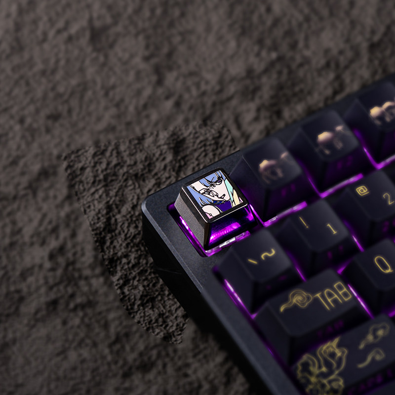Teclas de Anime com Tema Cyber - Gaming Keyboard Ergo avaliação e preço