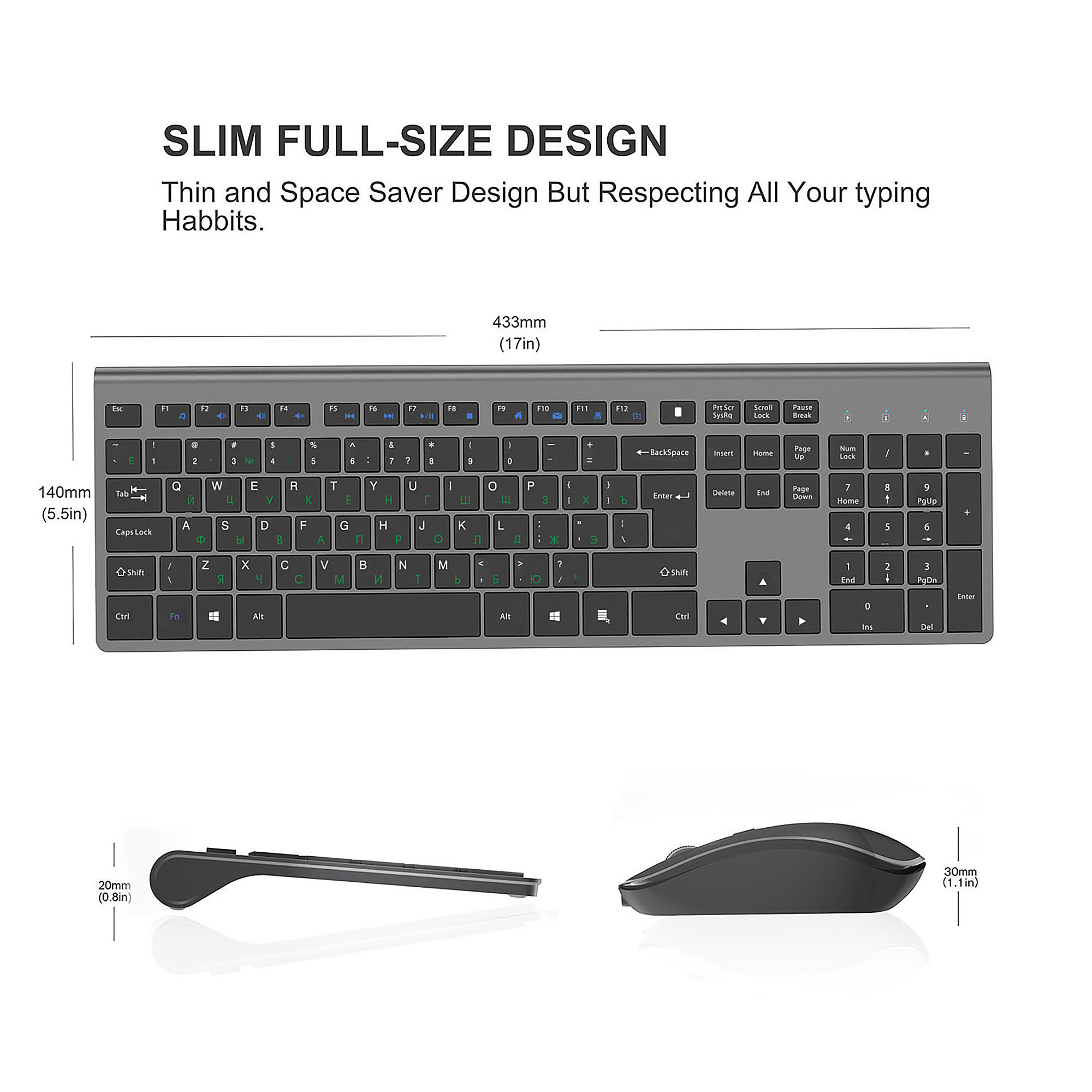 Conjunto de teclado e rato sem - Gaming Keyboard And Mouse Wireless avaliação e preço