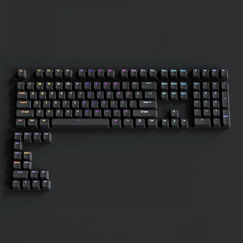 Novo 2026, 133+ Teclas, Keycap - Keyboard Gaming Black avaliação e preço