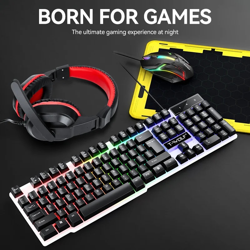 NOVO Conjunto de Teclado e Mou - Gaming Keyboard Easy To Clean avaliação e preço