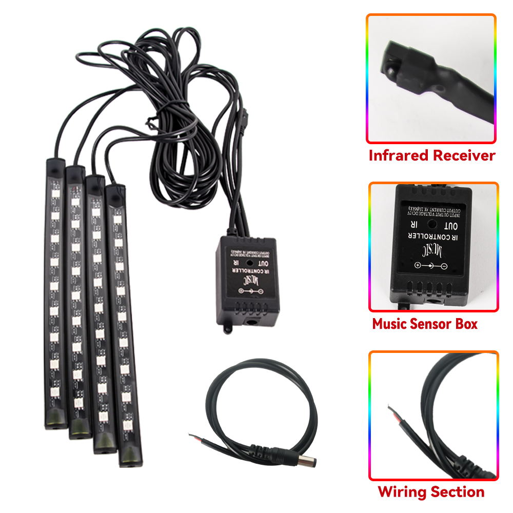 Led motocicleta carro atmosfer - Rgb Underglow Strip avaliação e preço