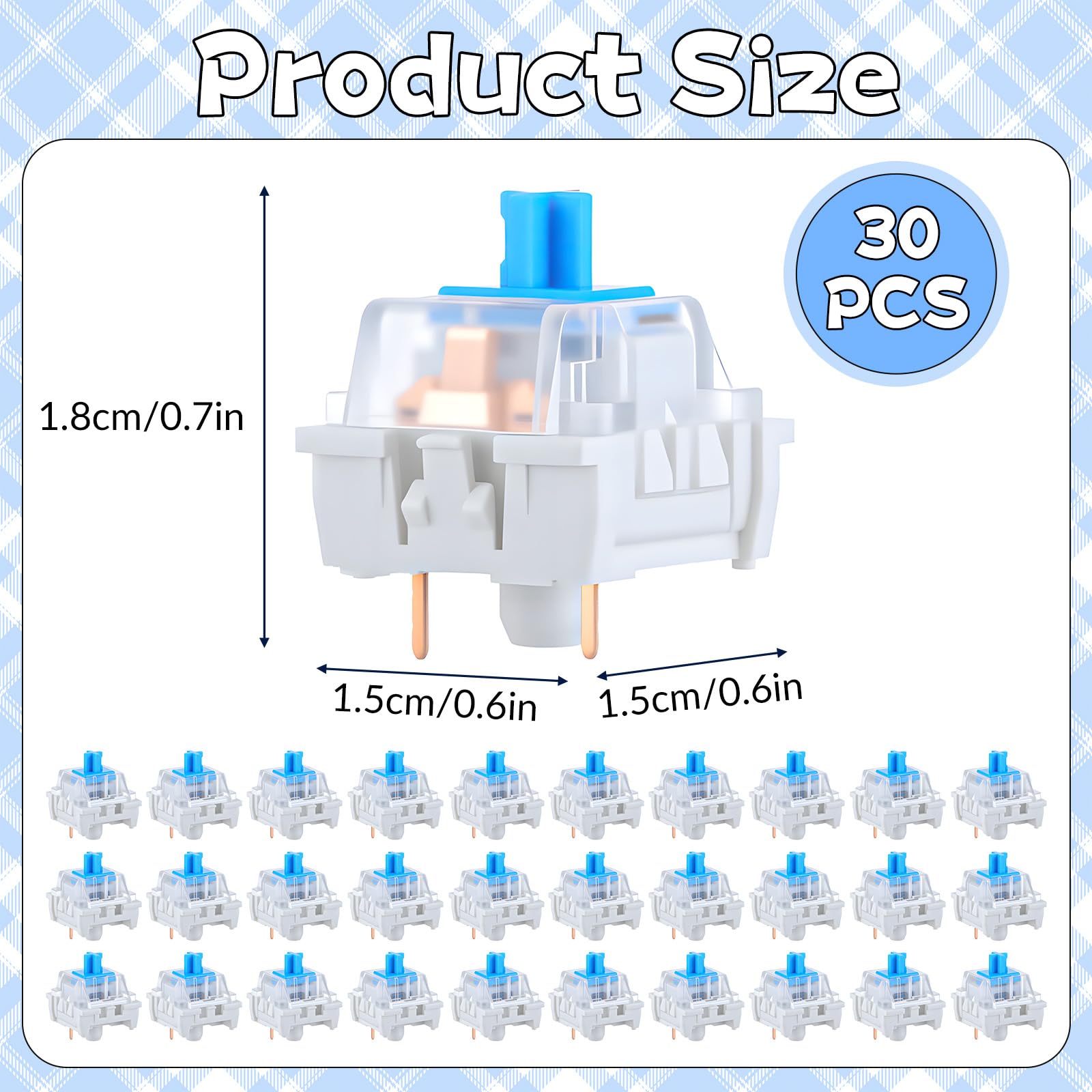 30 PCS Interruptores de Teclad - Gaming Keyboard Ergo avaliação e preço