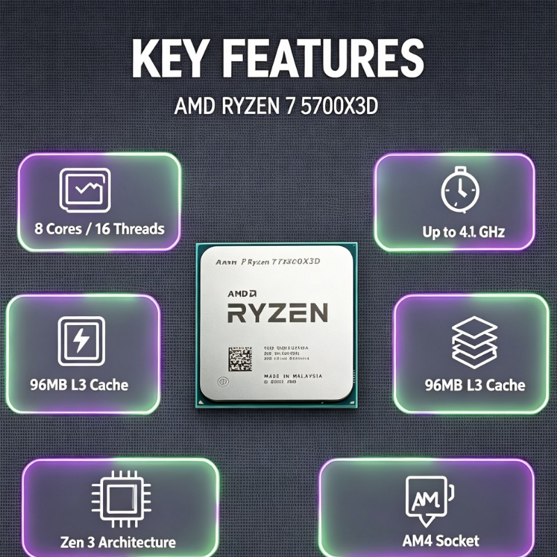 Processador Desktop Ryzen 7 57 - Amd Cpu Ryzen 7 avaliação e preço