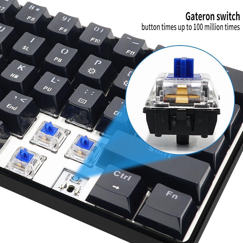 Skyloong gk61 mini teclado ópt - Gaming Keyboard Blue Switches avaliação e preço