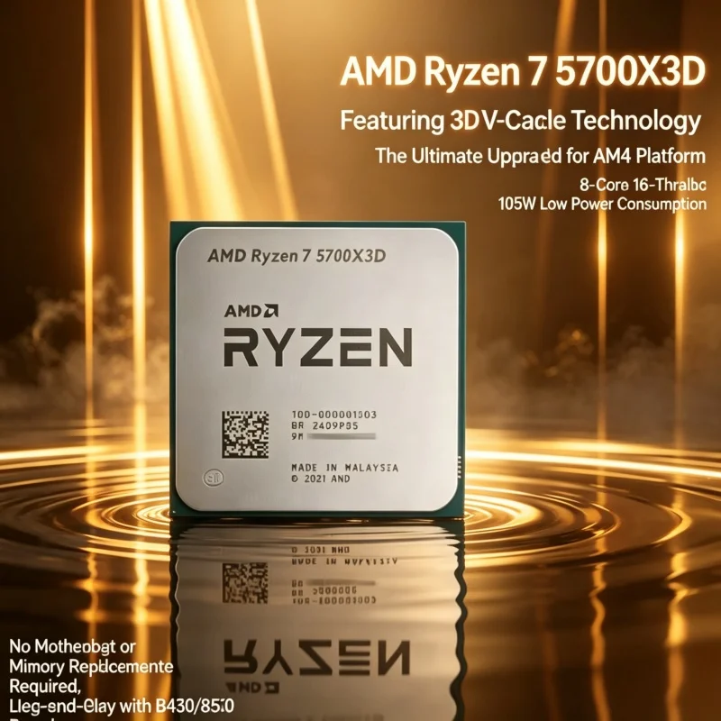AMD Ryzen 7 5700X3D, CPU para  - Amd Cpu Ryzen 7 avaliação e preço