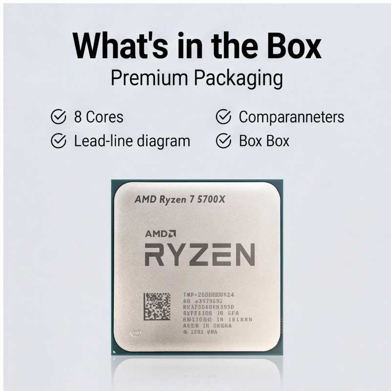 CPU AMD Ryzen 7 5700X 65W TDP  - Amd Cpu Ryzen 7 avaliação e preço