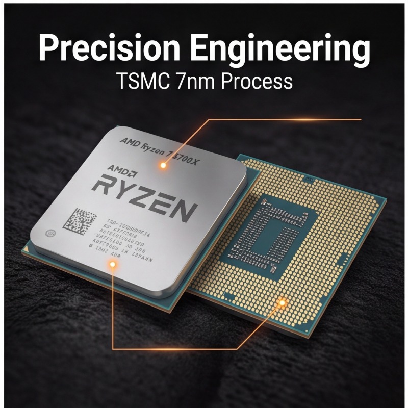 CPU AMD Ryzen 7 5700X 65W TDP  - Amd Cpu Ryzen 7 avaliação e preço