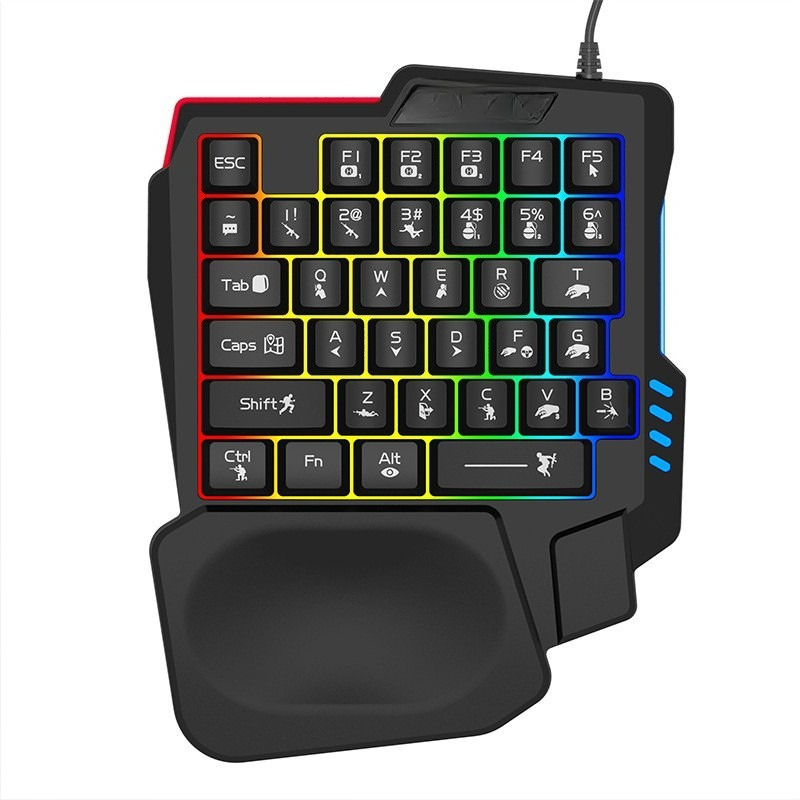 Teclado K5 para uma mão Gungod - Keyboard Gaming Amazon avaliação e preço