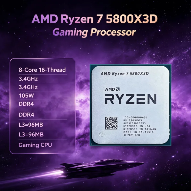 Processador AMD R7 5800X3D 96  - Amd Cpu Ryzen 7 avaliação e preço