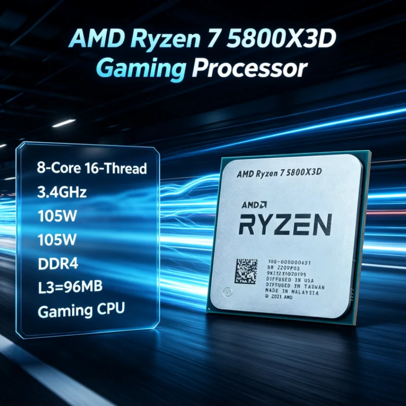 Processador AMD R7 5800X3D 96  - Amd Cpu Ryzen 7 avaliação e preço