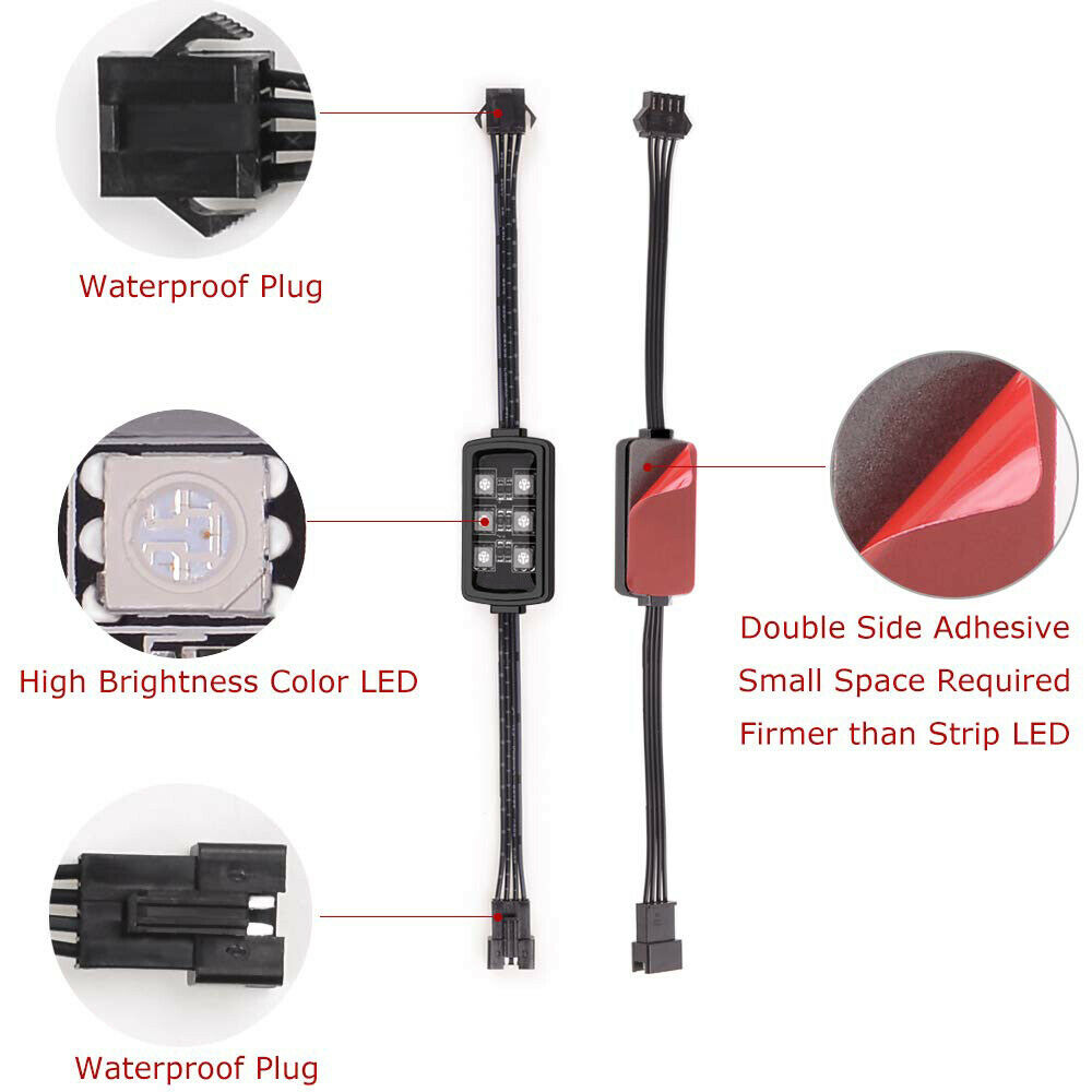 Niscarda-luzes de freio inteli - Rgb Underglow Strip avaliação e preço
