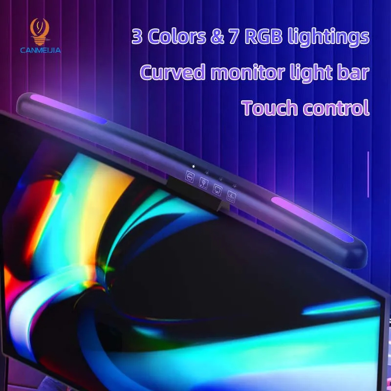 Curvo LED Monitor Light Bar, U - Rgb Underglow Strip avaliação e preço