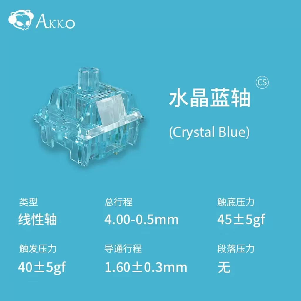 Akko cristal v3 interruptor vi - Gaming Keyboard Blue Switches avaliação e preço