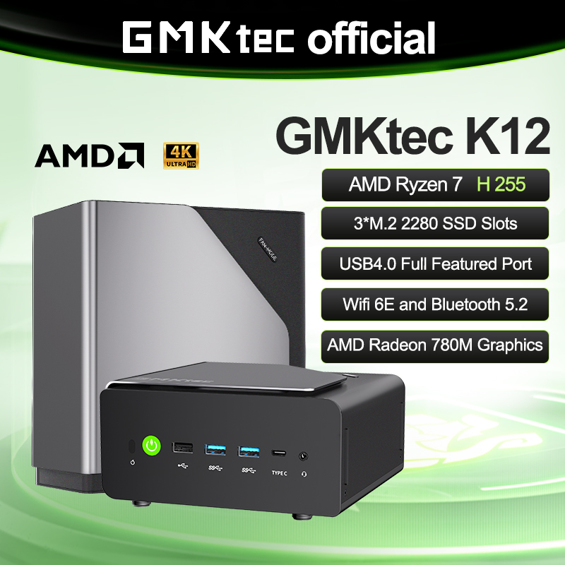 Mini PC GMKtec K12 AMD Ryzen ™ - Amd Cpu Ryzen 7 avaliação e preço
